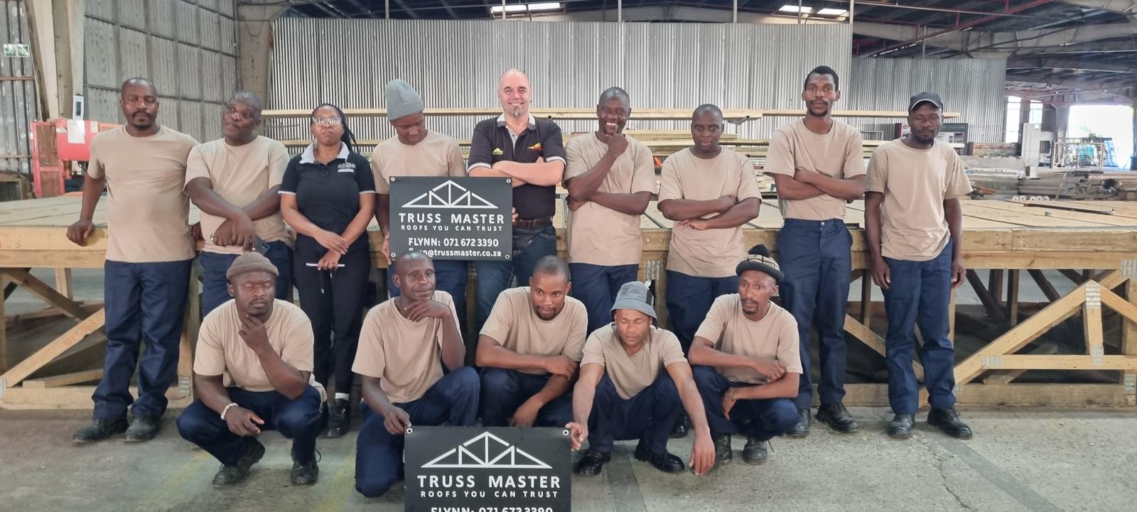 The Truss Master KwaZulu-Natal team in the production hall