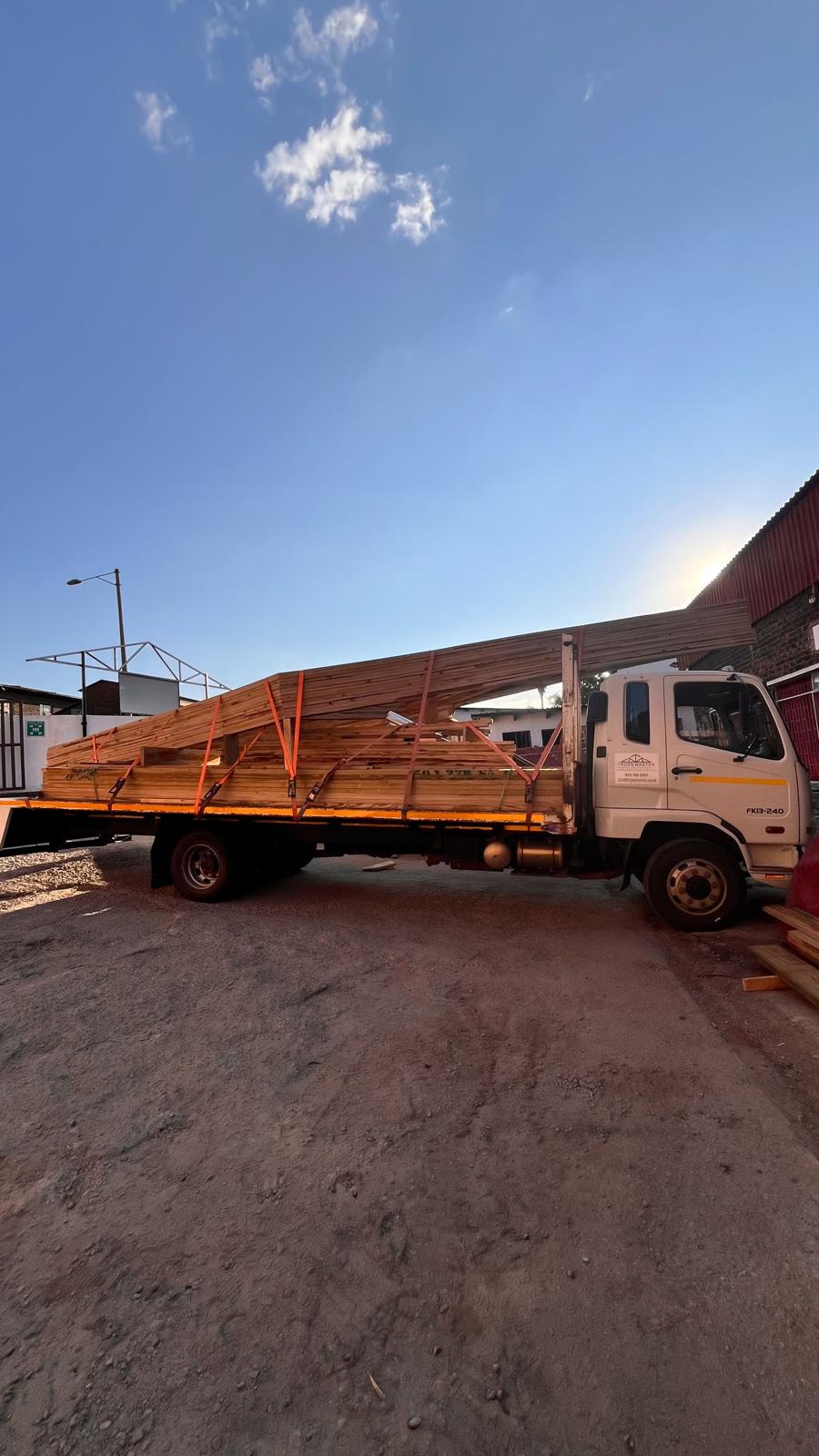 A Truss Master truck loaded with trusses in Mbombela